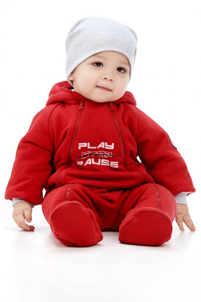 Комбинезон на синтепоне, красный, Больше пространства Комбинезон на синтепоне, красный, Больше пространства