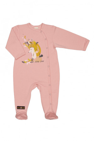 Комбинезон для девочки, розовый, Осенний лес