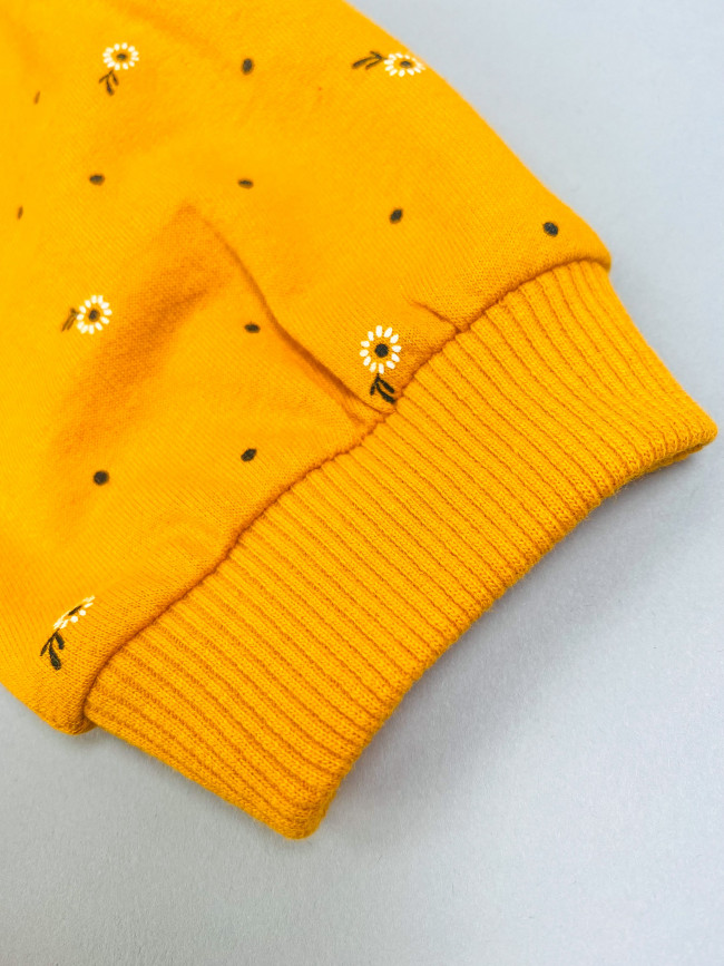 Платье детское с длинным рукавом, морошка, Северные ягоды Платье детское с длинным рукавом, морошка, Северные ягоды