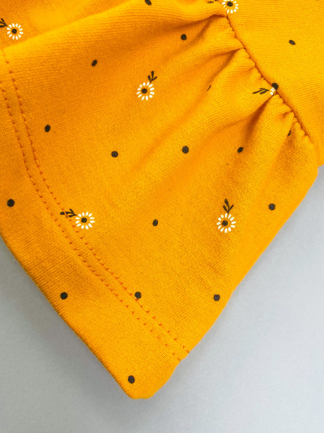 Платье детское с длинным рукавом, морошка, Северные ягоды Платье детское с длинным рукавом, морошка, Северные ягоды