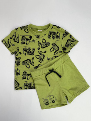 Комплект детской одежды Строители, зеленый