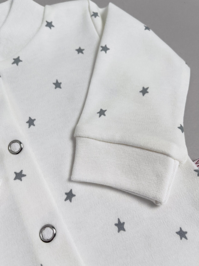 Набор кофточек для малышей, Звездочки, серый