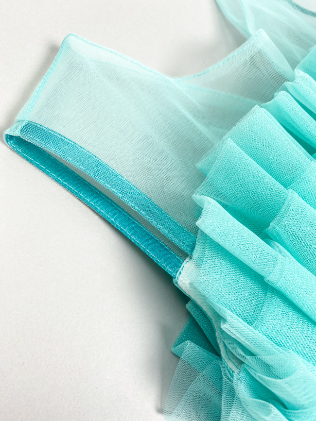 Нарядное детское ментоловое платье, Лилия Нарядное детское ментоловое платье, Лилия