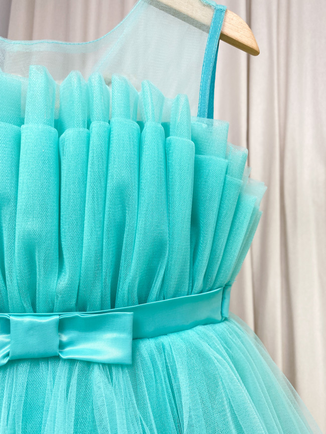 Нарядное детское ментоловое платье, Лилия Нарядное детское ментоловое платье, Лилия