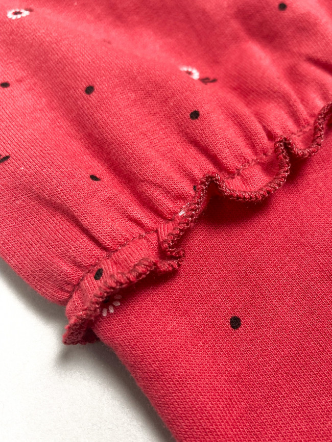 Платье детское с длинным рукавом, брусника, Северные ягоды Платье детское с длинным рукавом, брусника, Северные ягоды