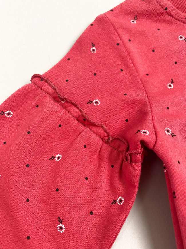 Платье детское с длинным рукавом, брусника, Северные ягоды Платье детское с длинным рукавом, брусника, Северные ягоды