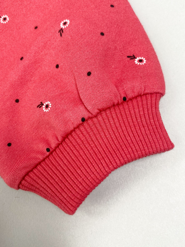 Платье детское с длинным рукавом, брусника, Северные ягоды Платье детское с длинным рукавом, брусника, Северные ягоды