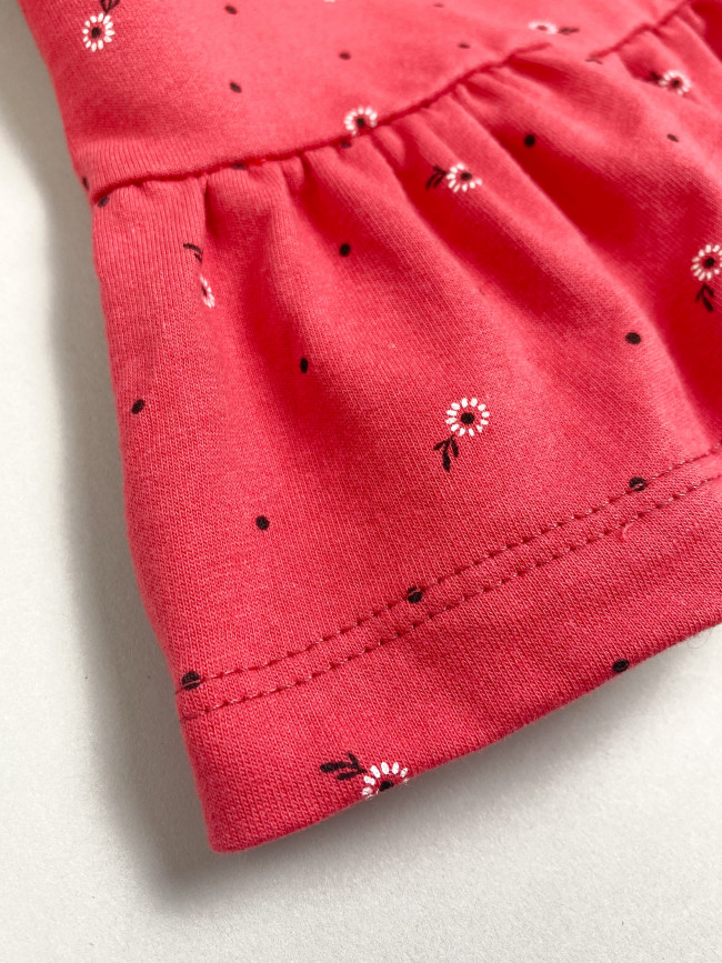 Платье детское с длинным рукавом, брусника, Северные ягоды Платье детское с длинным рукавом, брусника, Северные ягоды