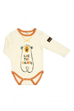 Боди детский, бежевый, Зимние каникулы Боди детский, бежевый, Зимние каникулы