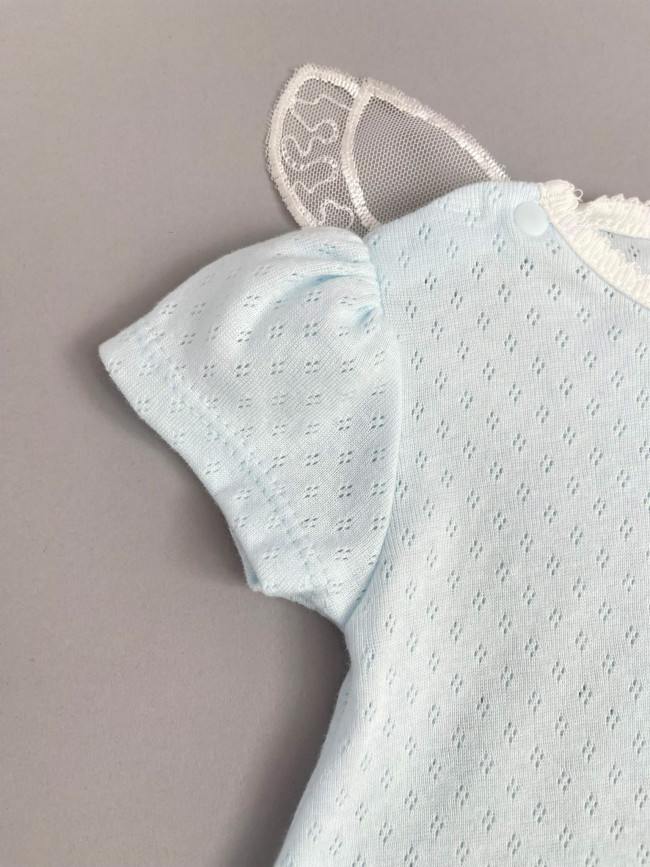 Нарядное голубое платье, Трансферли с бабочками