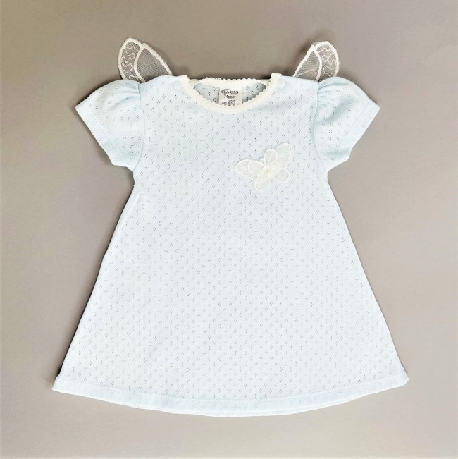 Нарядное голубое платье, Трансферли с бабочками