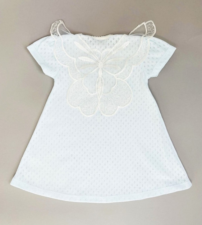 Нарядное голубое платье, Трансферли с бабочками