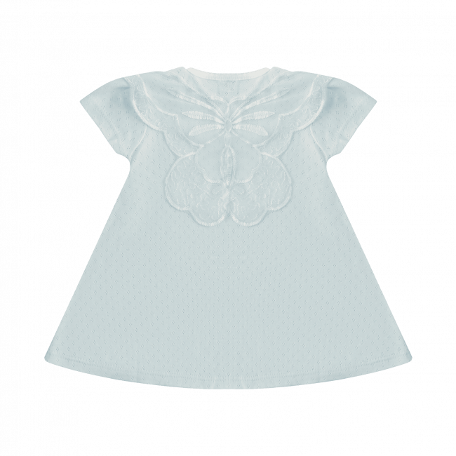 Нарядное голубое платье, Трансферли с бабочками