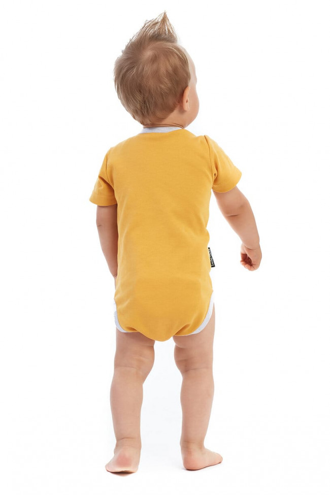 Боди детский с коротким рукавом, карри, Витамин