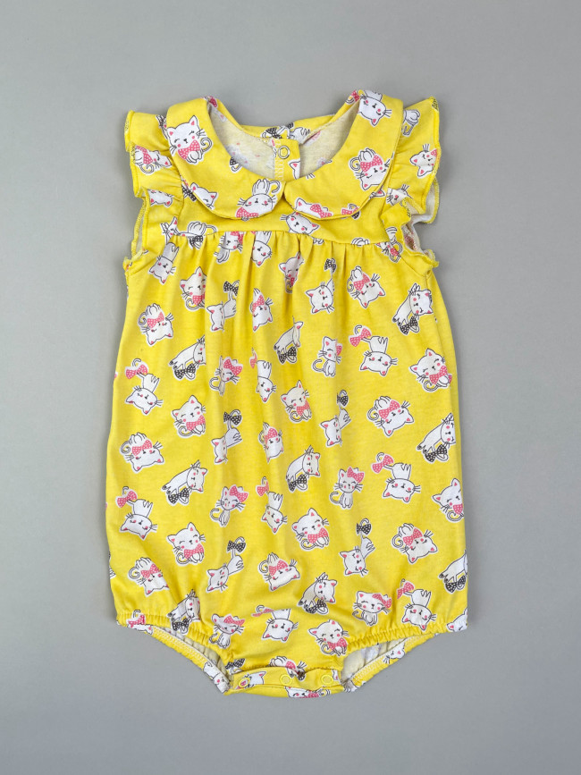 Боди детское с коротким рукавом, Кошачье лето