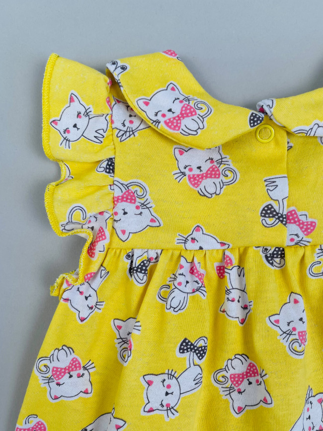 Боди детское с коротким рукавом, Кошачье лето