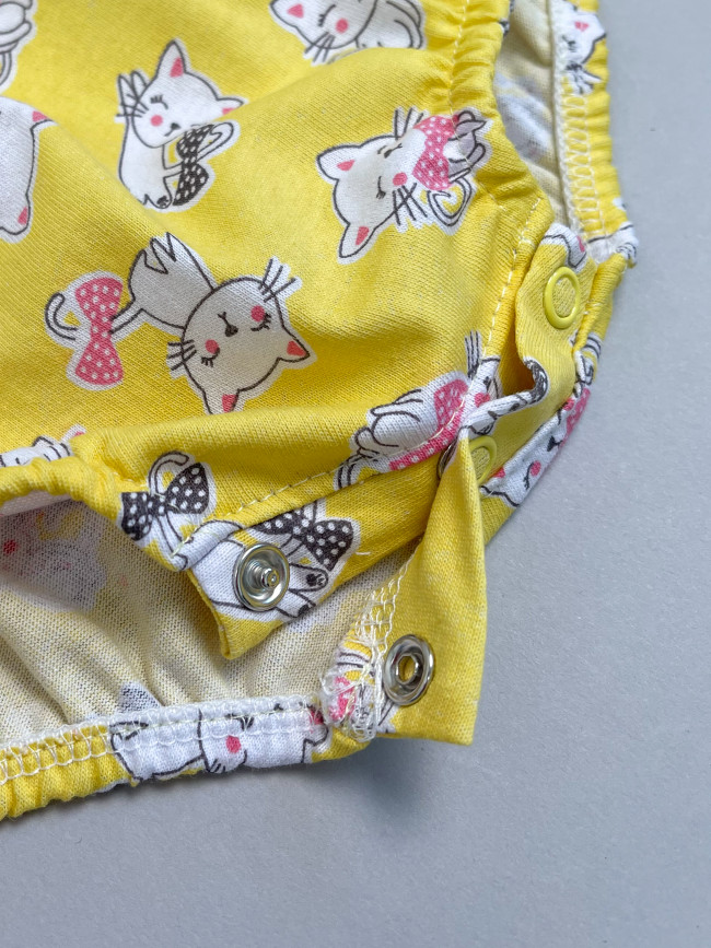 Боди детское с коротким рукавом, Кошачье лето