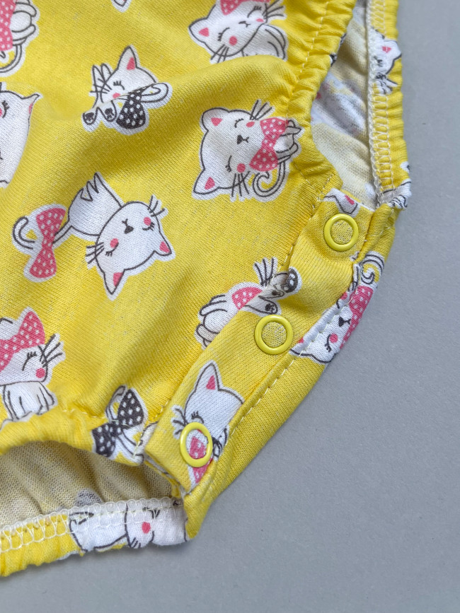 Боди детское с коротким рукавом, Кошачье лето