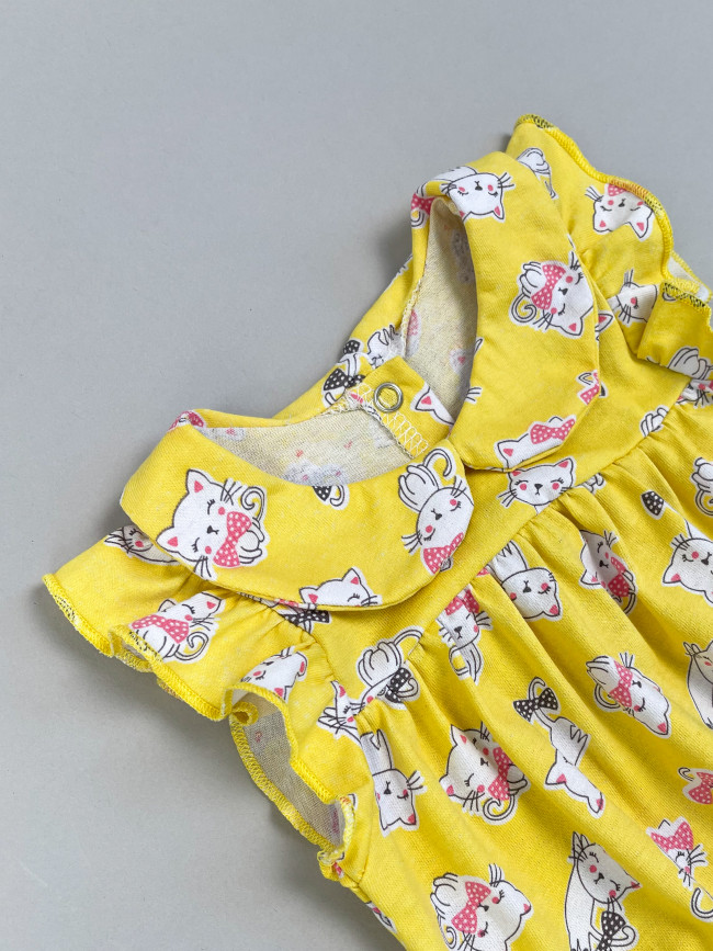 Боди детское с коротким рукавом, Кошачье лето