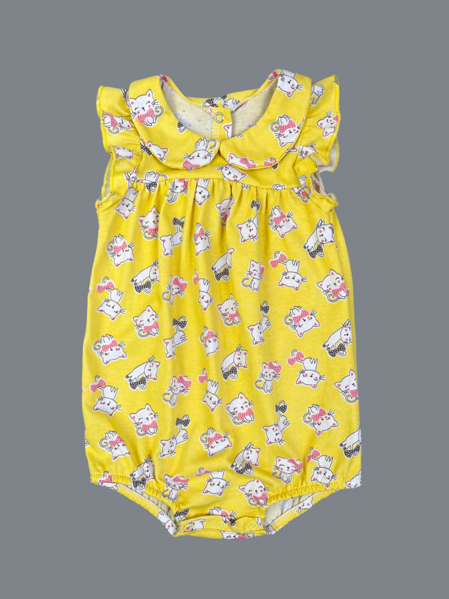 Боди детское с коротким рукавом, Кошачье лето