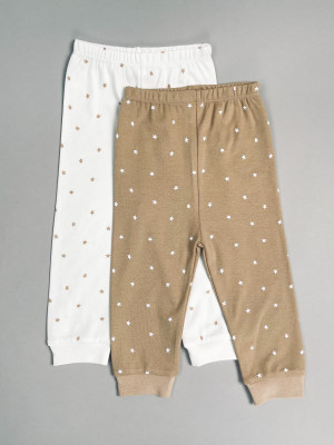 Набор детских штанишек  Звездочки, какао
