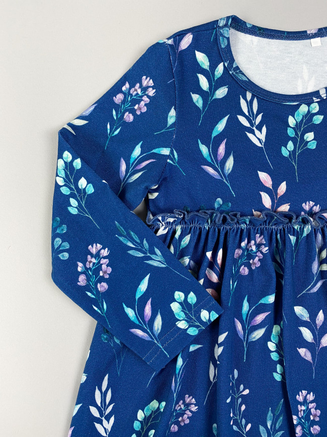 Платье с длинным рукавом, Весна