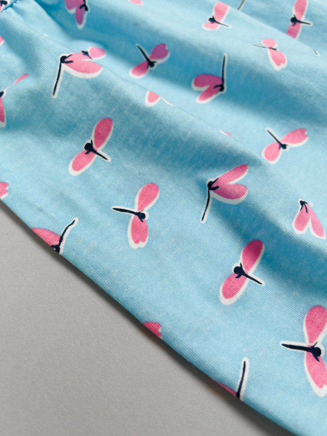 Боди детское с коротким рукавом, Стрекозы