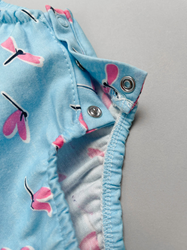 Боди детское с коротким рукавом, Стрекозы