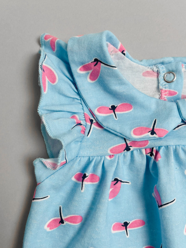 Боди детское с коротким рукавом, Стрекозы