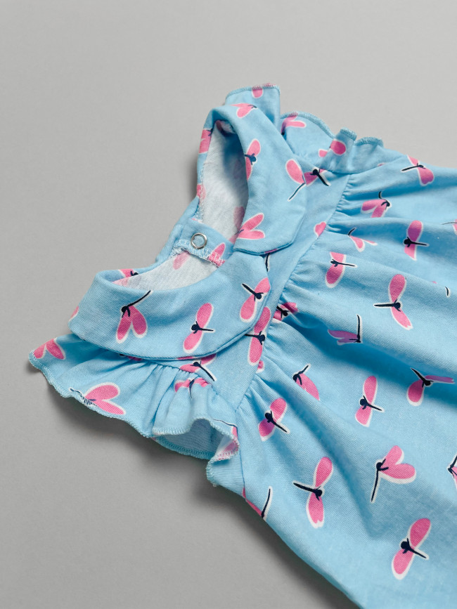 Боди детское с коротким рукавом, Стрекозы