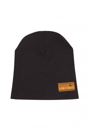 Шапка детская, темно-серая, Зимние каникулы