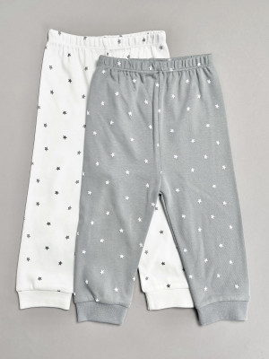 Набор детских штанишек  Звездочки, серый