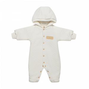 Комбинезон на синтепоне, молочный,  Капитоний