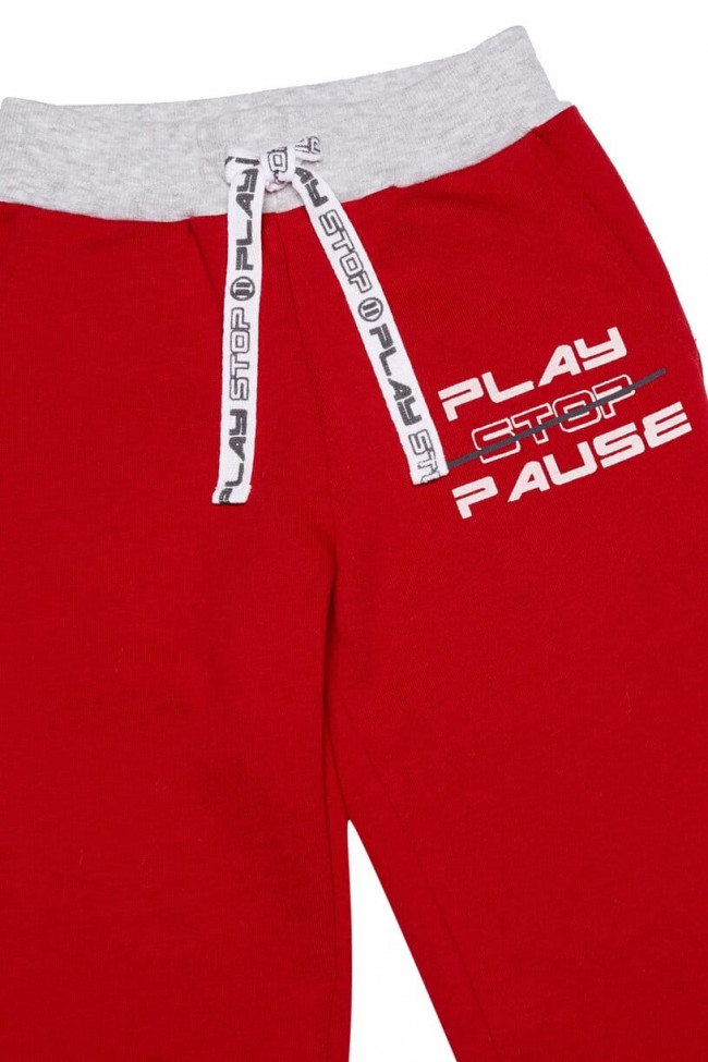 Брюки детские, красные, Больше пространства