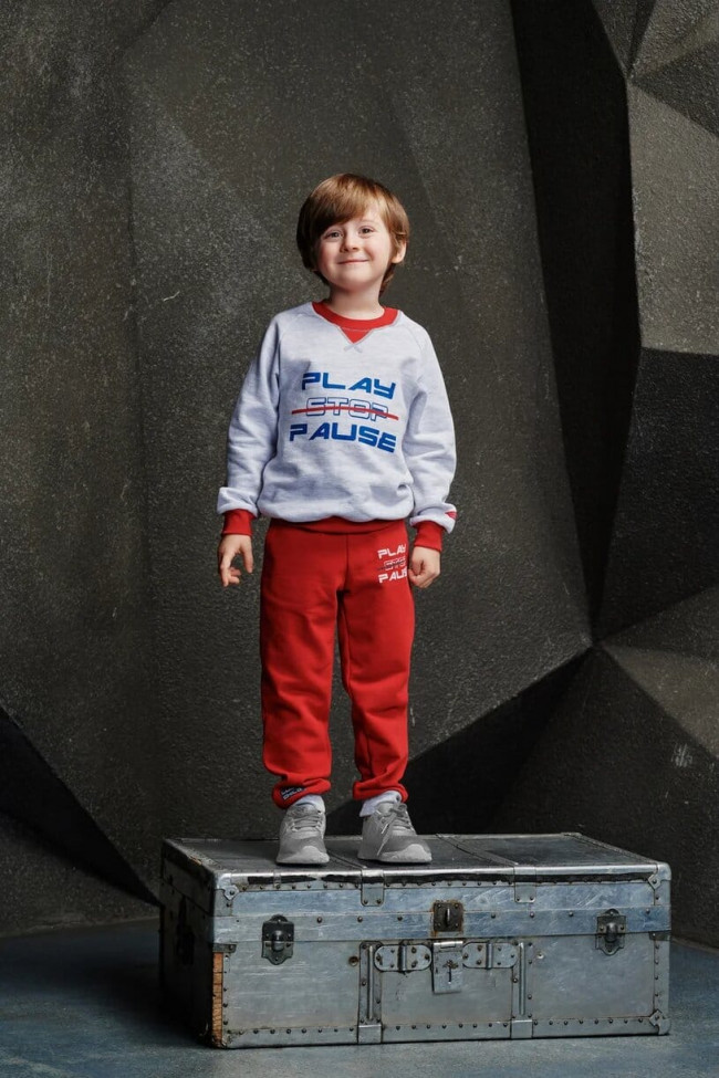 Брюки детские, красные, Больше пространства