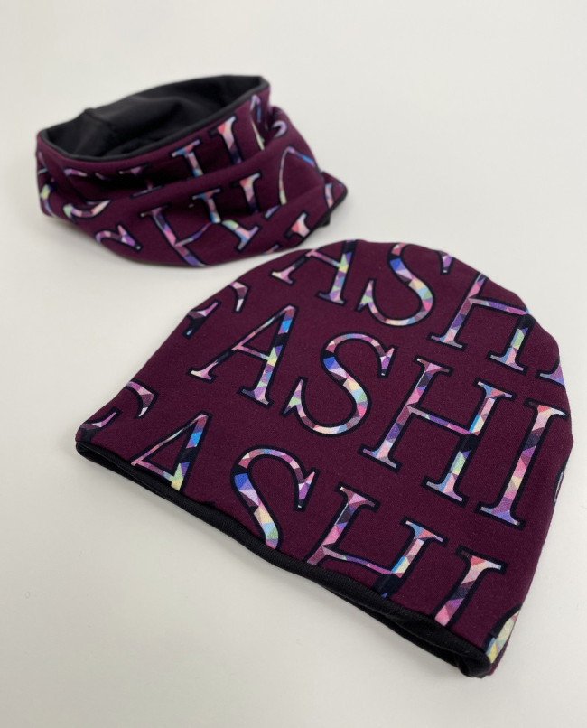 Комплект, шапка и снуд, Буквы Комплект, шапка и снуд, Буквы