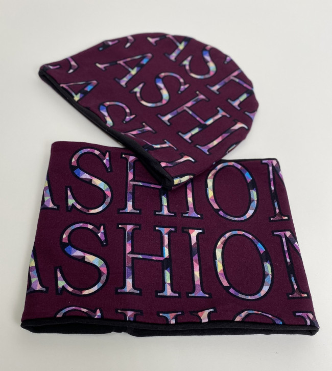 Комплект, шапка и снуд, Буквы Комплект, шапка и снуд, Буквы