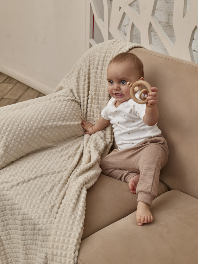 Набор боди лодочек с коротким рукавом, Звездочки, какао