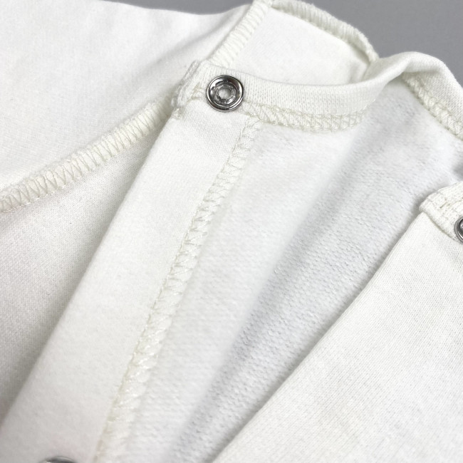 Комбинезон детский с начесом, молочный, Базовая коллекция Комбинезон детский с начесом, молочный, Базовая коллекция