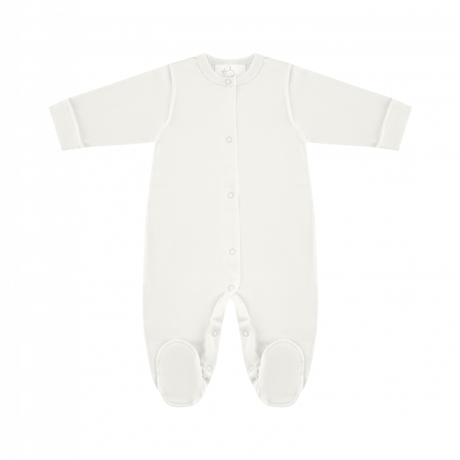 Комбинезон детский с начесом, молочный, Базовая коллекция Комбинезон детский с начесом, молочный, Базовая коллекция