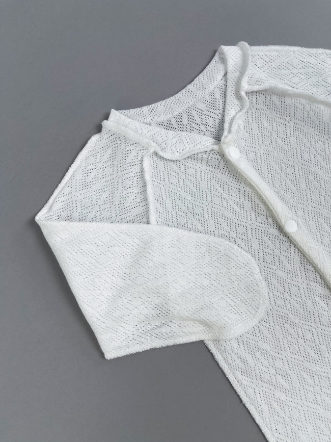 Детский комбинезон с длинным рукавом, Пушинка, молочный