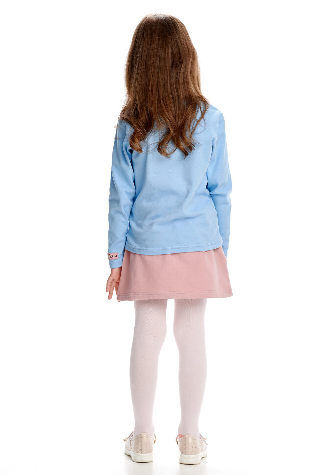 Лонгслив, голубой, Осенний лес