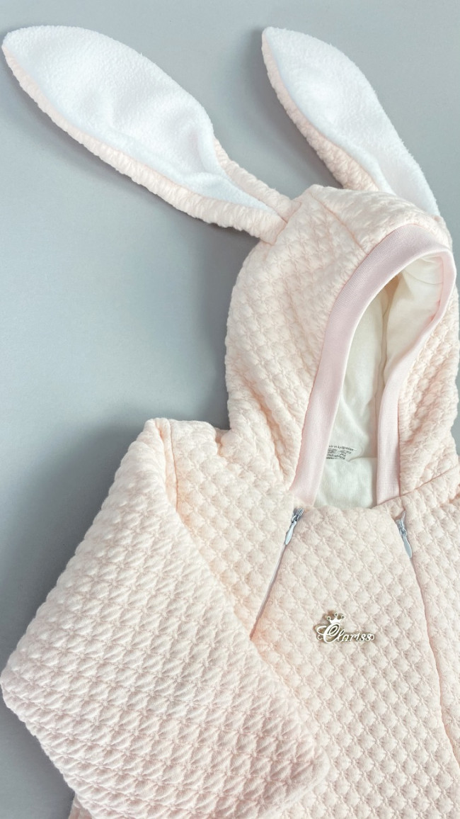 Комбинезон утепленный с ушками, розовый, Зефирка Комбинезон утепленный с ушками, розовый, Зефирка