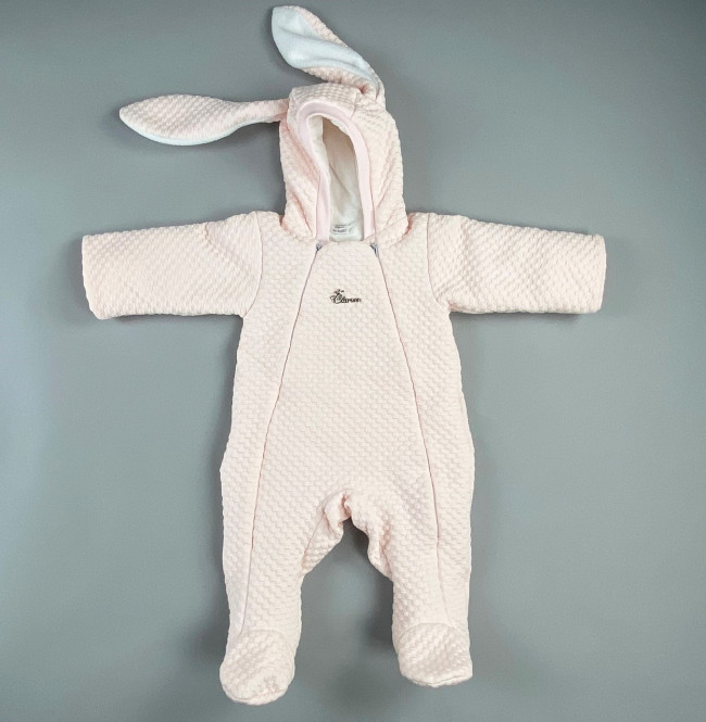Комбинезон утепленный с ушками, розовый, Зефирка Комбинезон утепленный с ушками, розовый, Зефирка