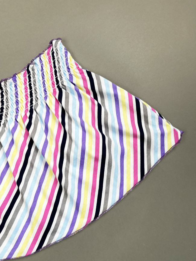 Юбка детская, фиолетовая Полоска Юбка детская, фиолетовая Полоска