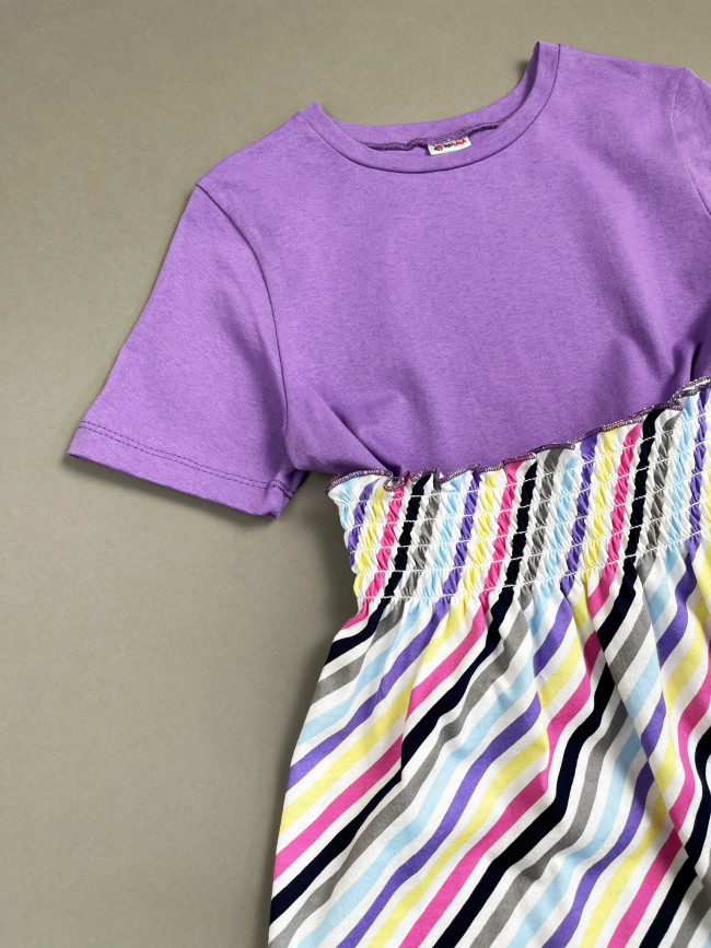 Юбка детская, фиолетовая Полоска Юбка детская, фиолетовая Полоска