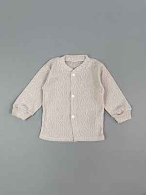 Детская кофточка с длинным рукавом, Пушинка, какао