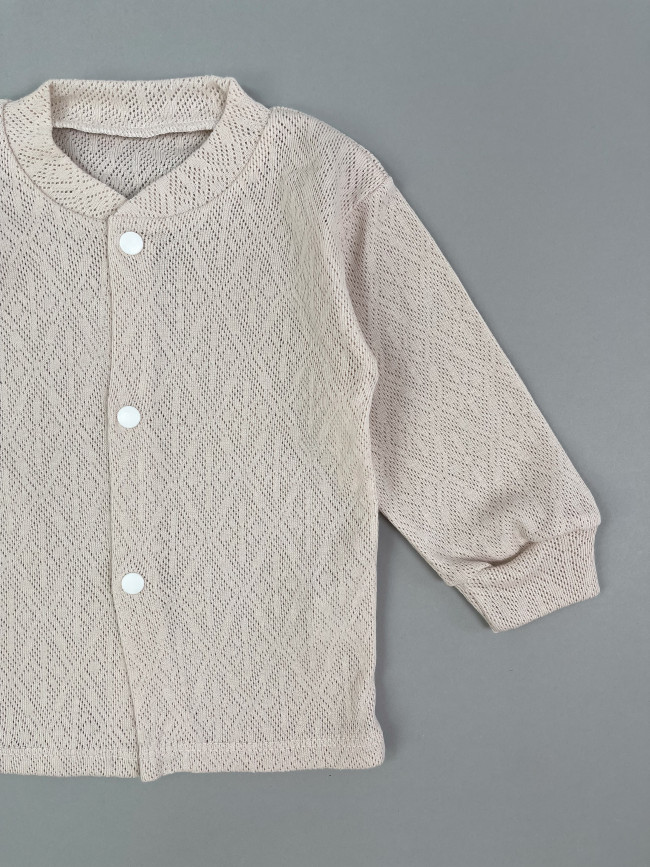 Детская кофточка с длинным рукавом, Пушинка, какао