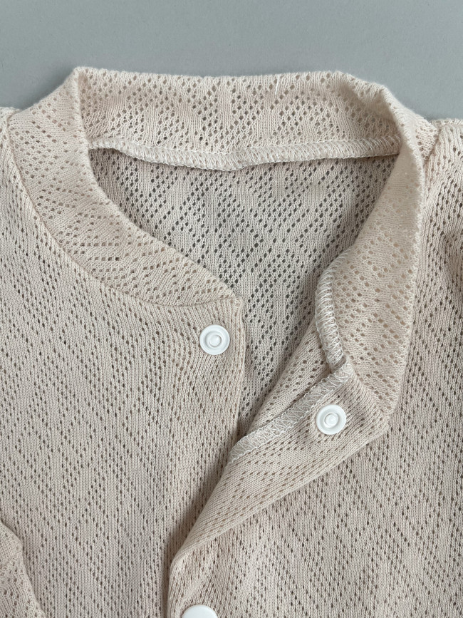 Детская кофточка с длинным рукавом, Пушинка, какао