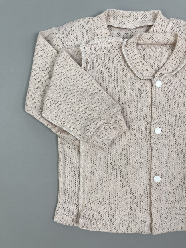 Детская кофточка с длинным рукавом, Пушинка, какао